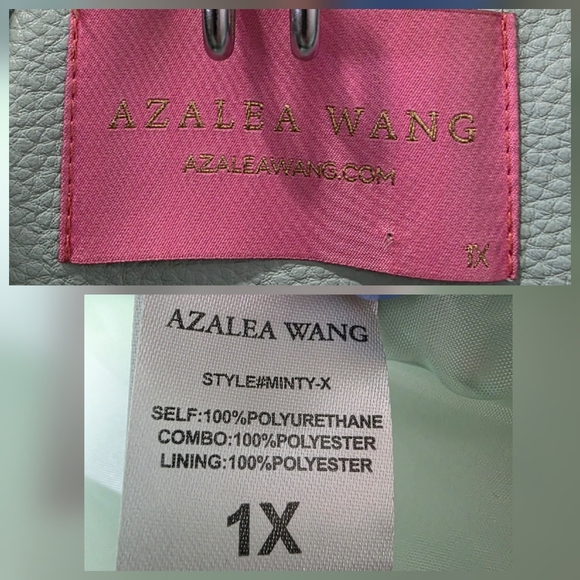 Azalea Wang Plus Minty Girl Faux Leather Jacket Size 1X - Picture 16 of 17